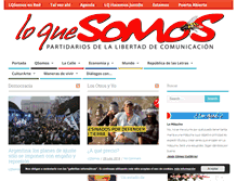 Tablet Screenshot of loquesomos.org